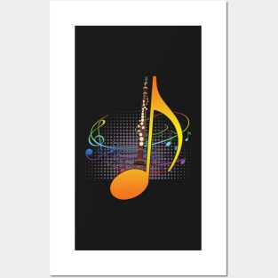 jazz note Posters and Art